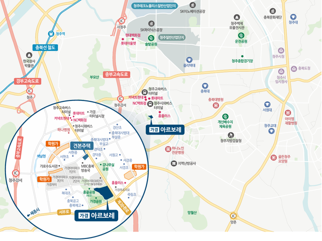 홍골 아르보레 입지환경